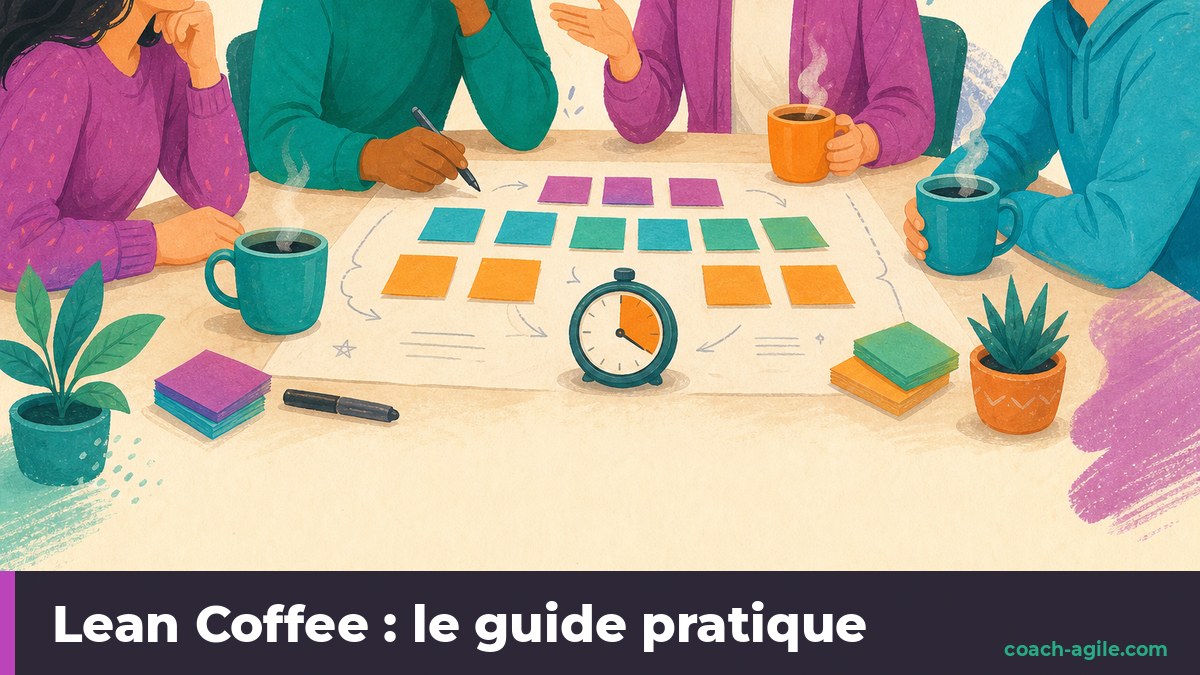 Illustration : Lean Coffee : le guide pratique pour animer une reunion sans ordre du jour