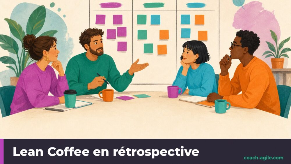 Illustration : Lean Coffee en rétrospective : animer une rétro que l'équipe pilote elle-même
