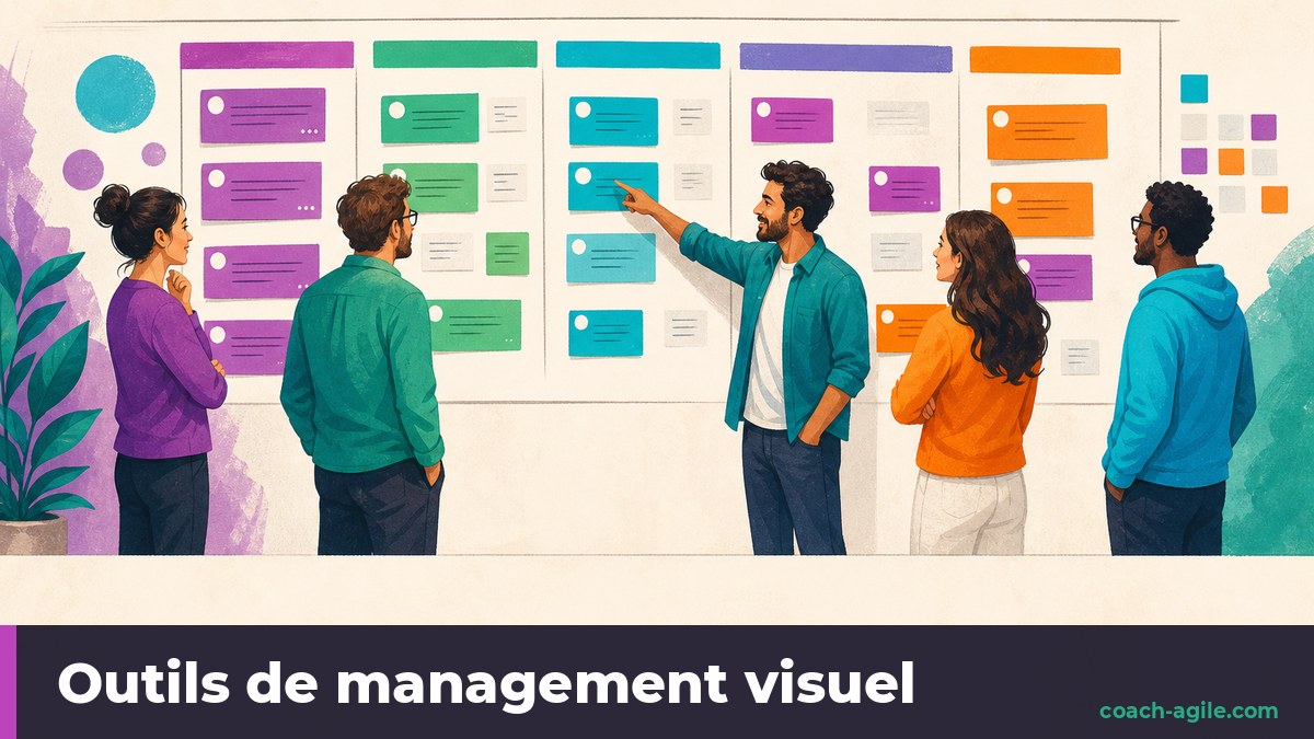 Illustration : Outil de management visuel : choisir et installer ceux qui rendent vraiment le travail visible