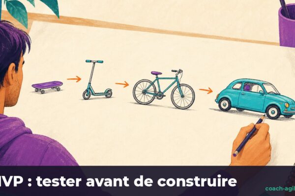 Illustration : Produit minimum viable (MVP) : tester une idée avant de tout construire