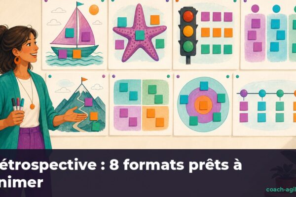 Illustration : Rétrospective agile : 8 exemples de formats prêts à animer (et comment choisir)